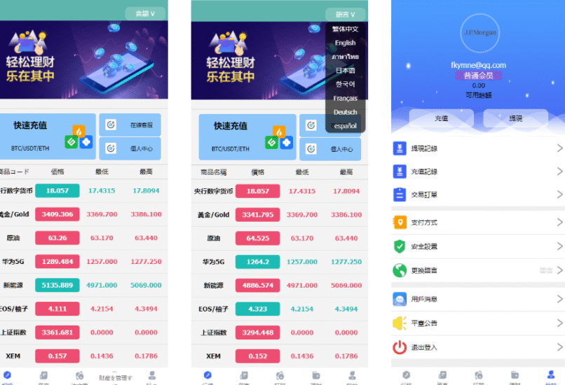 <精品源码>八国语言微盘系统/外汇微交易系统/投资理财源码