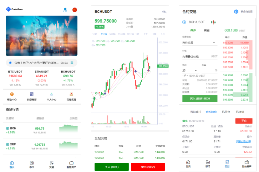 <精品源码>TeEx多语言交易所/USDT秒合约/杠杆/C2C法币交易/vue前端全开源